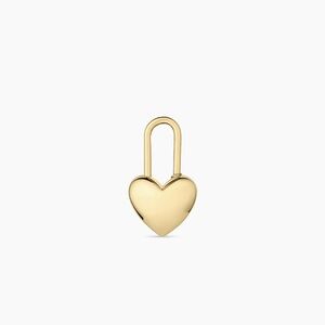 New Heart Padlock Charm by Gorjana